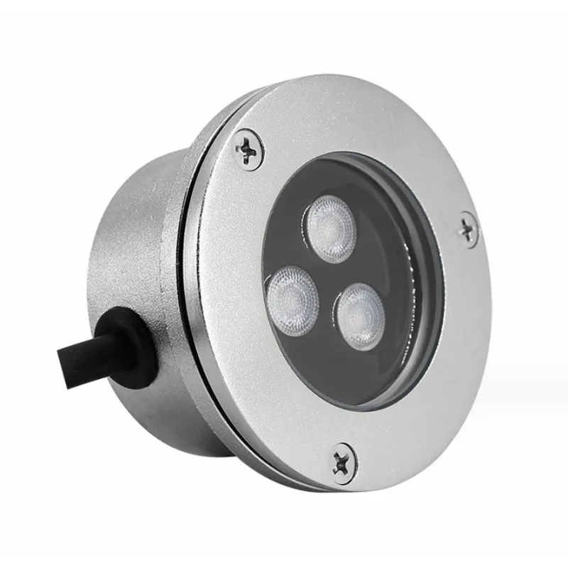 Wpuszczana okrągła szklana osłona lampy wodoodporna